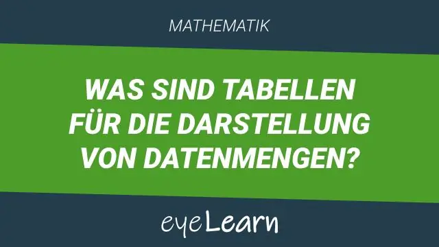 Verilerin tablo halinde sunumu ile ne demek istiyorsunuz?