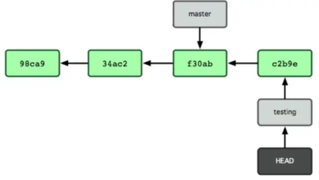 Qual é o significado do comando git commit?