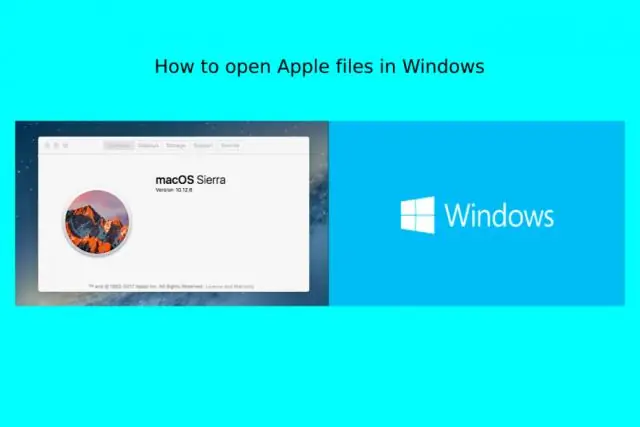 Apple fayllarini Windows-ga qanday o'zgartiraman?