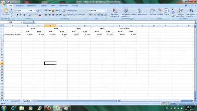 Hoe stel jy eenhede in Excel?