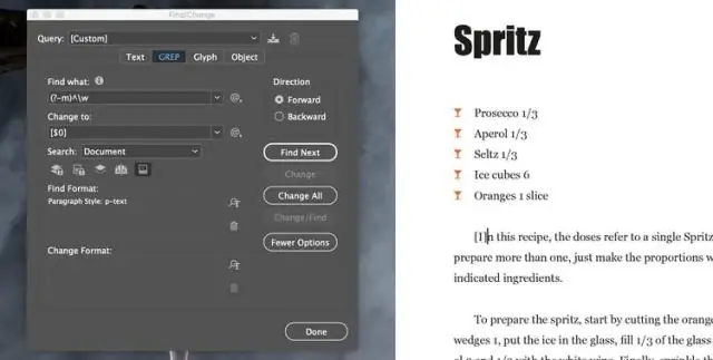 InDesign-da ilk hərfi necə böyük edirsiniz?