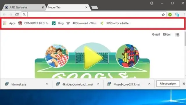 Chrome बुकमार्क कहाँ स्थित हैं?