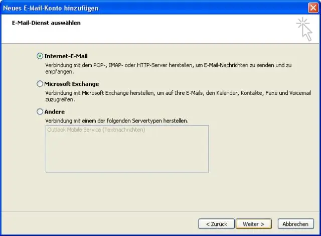 Outlook-da menga com elektron pochta manzilini qanday o'rnatishim mumkin?