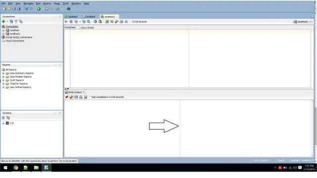 Bagaimanakah saya mengosongkan skrip dalam Pemaju SQL?