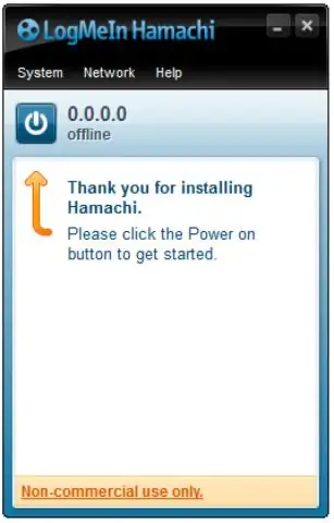 LogMeIn hamachi қалай іске қосамын?