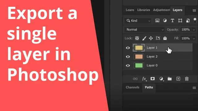 Làm cách nào để lưu nhiều lớp dưới dạng PNG trong Photoshop?