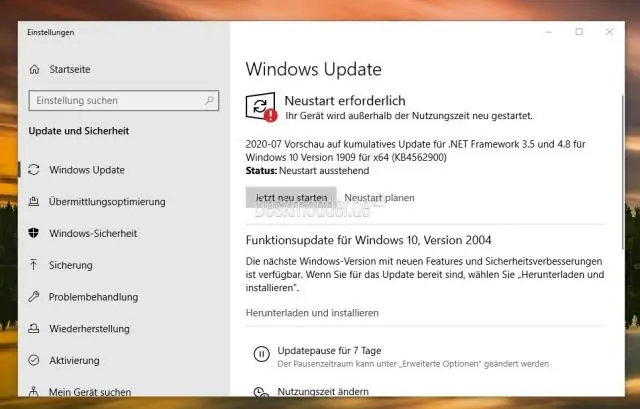 Hvordan deaktiverer jeg.NET framework i Windows 10?