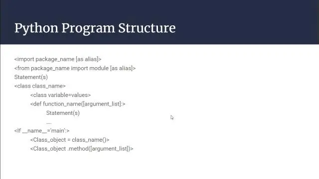 Quel type de programme est Python ?