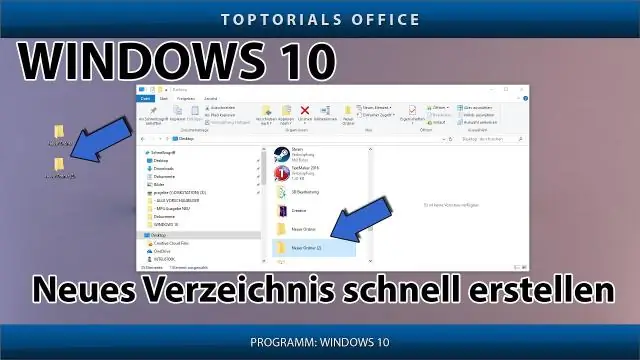 Kako mogu stvoriti novi direktorij u sustavu Windows 10?