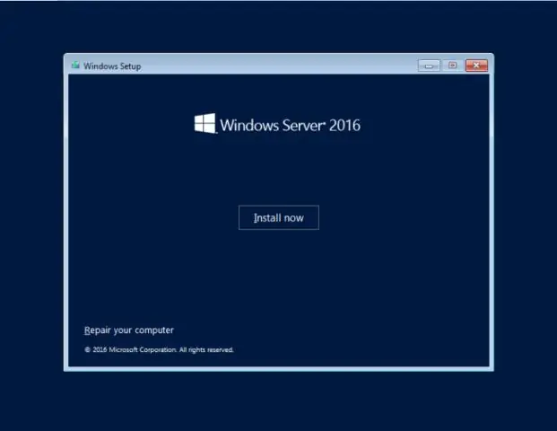 Windows Server 2016 da ISO ni qanday o'rnatishim mumkin?