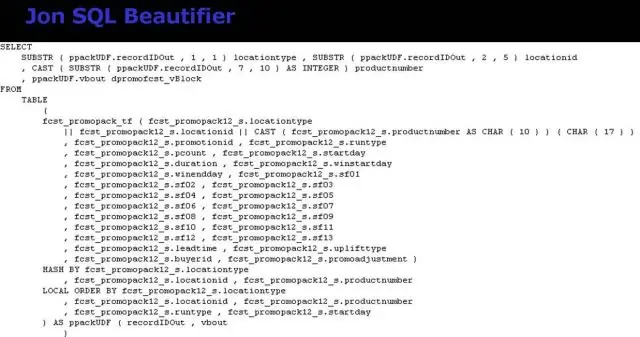 Comment créer une table dans Teradata avec une instruction select ?