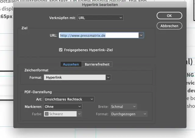 Como faço para remover todos os hiperlinks do InDesign?