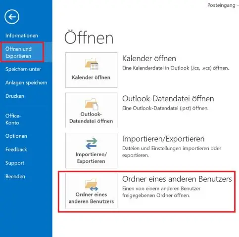 Wie richte ich Outlook 2016 mit Outlook ein?