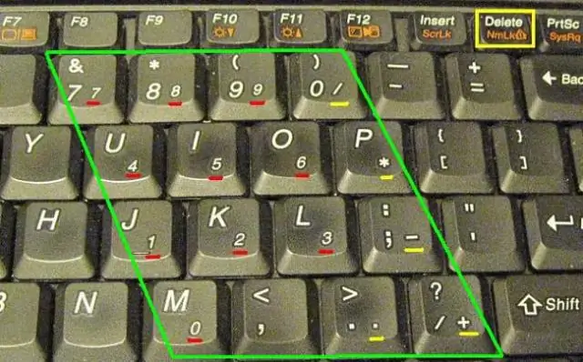 Por que não posso usar números no meu teclado?