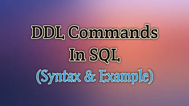 คำสั่ง DDL เป็น Autocommit หรือไม่?