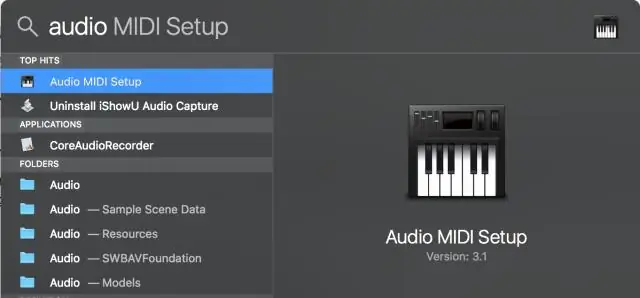 Hol található az Audio MIDI beállítás?