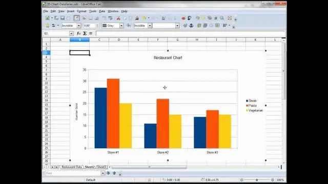 Hoe stoor ek 'n grafiek vanaf Excel?