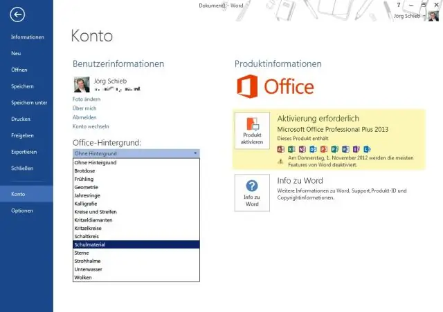 Hvordan ændrer jeg temaet i Office 2013?