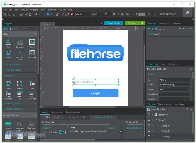 Come faccio a condividere un prototipo in justinmind?