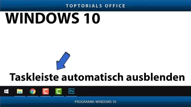 Как показать свойства панели задач в Windows 10?