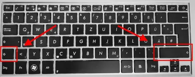 Yang mana tombol shift pada keyboard?