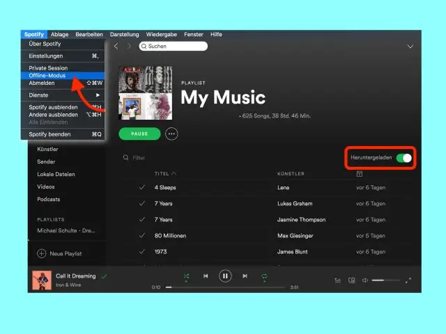 Bagaimanakah cara untuk mematikan mod luar talian pada Spotify Iphone?