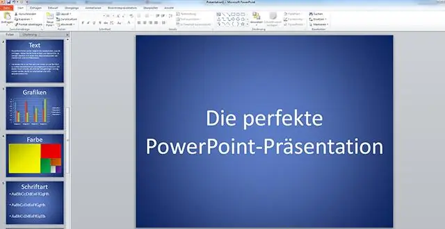 Hvordan introducerer du et dias i PowerPoint?